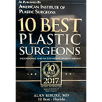 Ten Best Award American Institute of Plastic Surgeons 2017